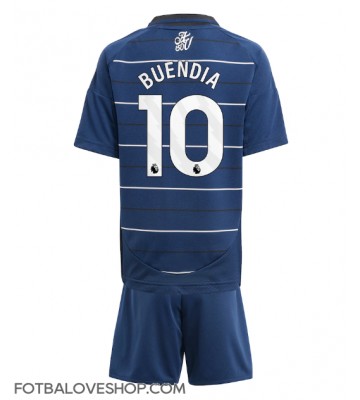 Aston Villa Emiliano Buendia #10 Dětské Alternativní Dres 2024-25 Krátký Rukáv (+ trenýrky)